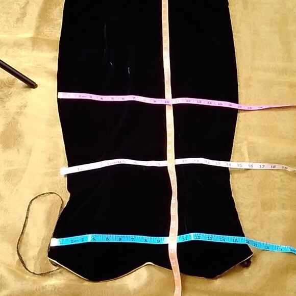 Vintage Karen Lucas For Niki ILGWU Made In USA Velvet Women Dress Size 12 - Picture 12 of 14